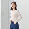 [Comme Ca Ism] Shiny Crew Neck Top 12-68CM09-205 Ivory L