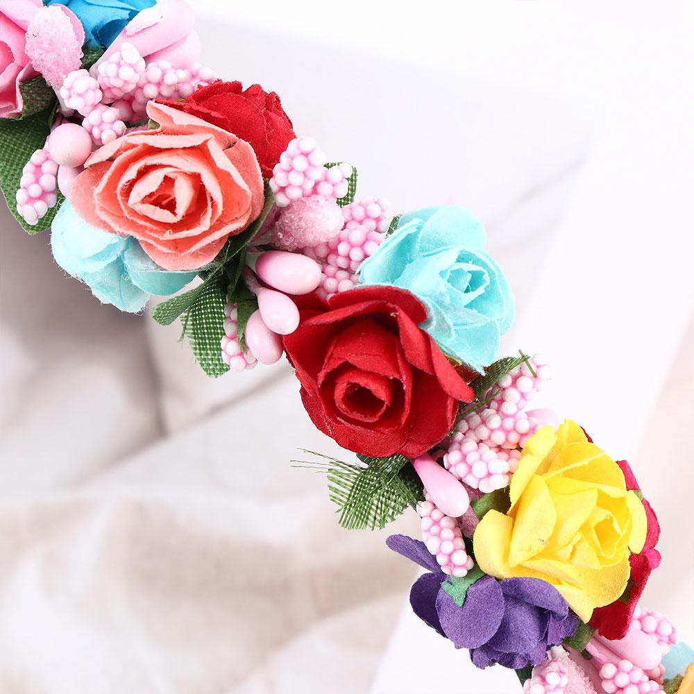 Hair Accessories Wreath Bride Headband Flower Garland Floral Party Wedding Festival Decor Headband