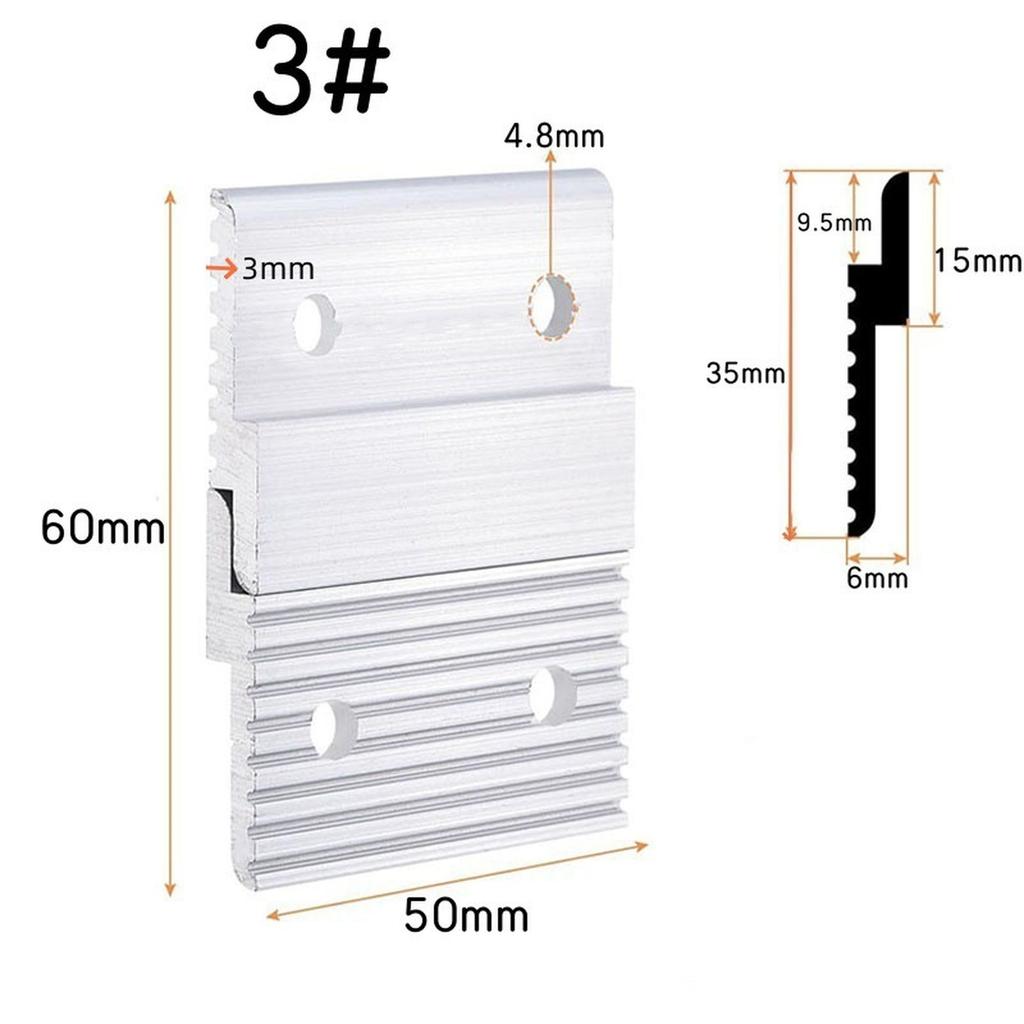 French Cleat Hanger  Aluminum Clips  Wall Mounting Bracket Hardware Kit for Mirrors Shelf Whiteboard Frames 6SET