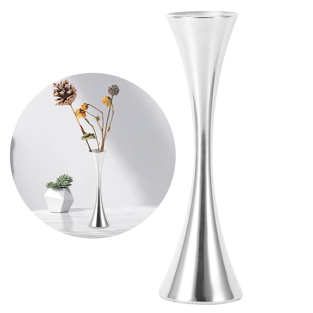 Stainless Steel Flower Vase Modern Flower Arrangement Individual Wedding Table Decoration