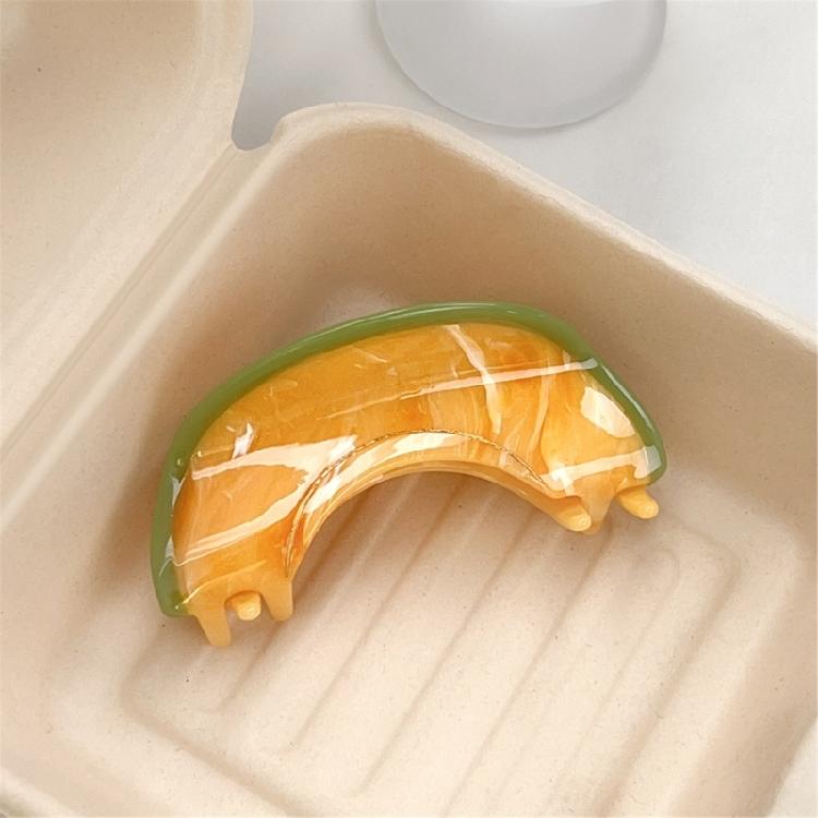 Ponytail Claw Hair Clip Barrettes Clamp Fruit Theme Hair Adornment Hair Ornaments Fun Hairpin for Girls Casual Wear