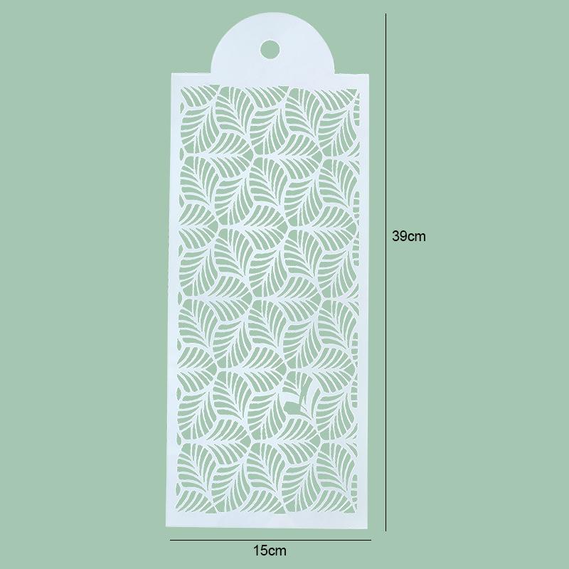 

FAIS DU Fondant Cake Mesh Stamps Stencils For DIY Craft Making Wedding Crowd Crowd Crowd Cake Design Plastic Spray Template Cookie Painting Mold Rectangular