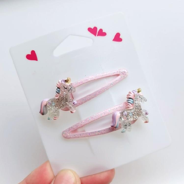 2 Stück Glitzer-Haarspangen mit Blumen- und Kuchenmotiven Haarnadel Cartoon Kinder-Haarschmuck für Mädchen zum täglichen Tragen