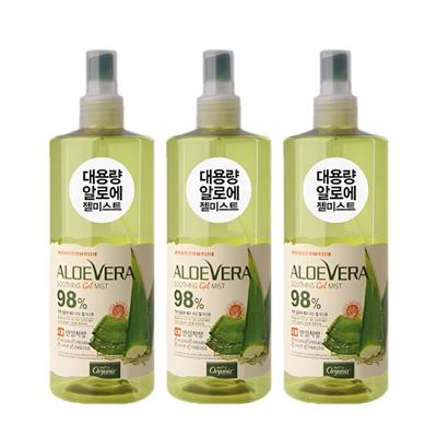 Aloe Vera 98% Gel Mist Large Capacity 3 Units, 1 Unit, 400g
