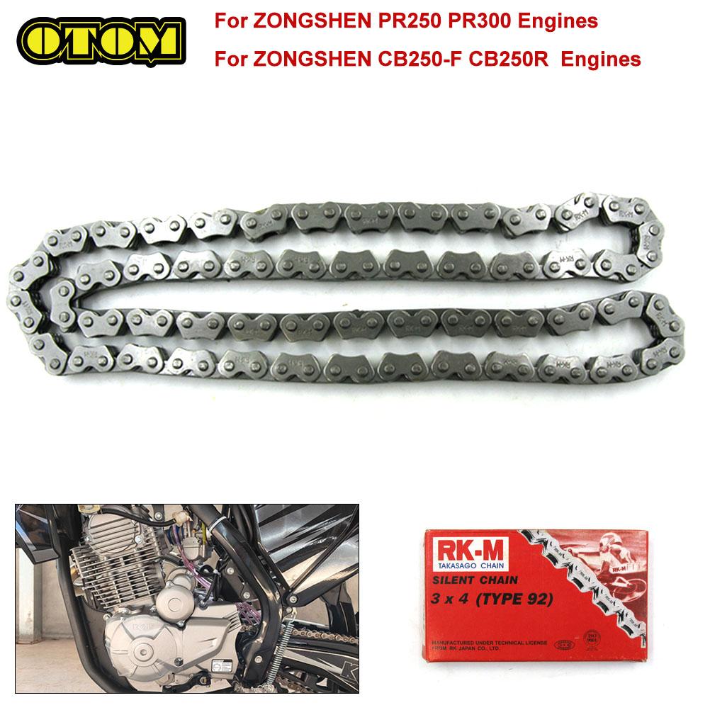For ZONGSHEN ZS172FMM-3A CB250-F ZS172MM-6 CB250R ZS172FMM-5 PR250 ZS175FMN PR300 Motorcycle Camshaft Timing Chain 3x4 104L Bike China Mainland