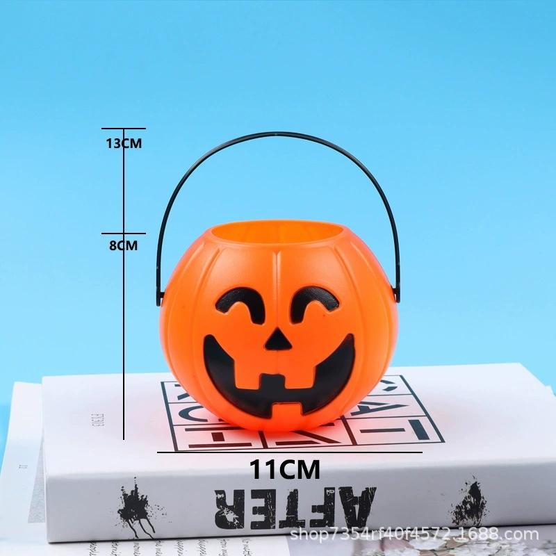 Halloween Candy Bowl Decorations  Black Plastic Cauldron Bowls with Iron Rack, Halloween Party Decorations Candy Bucket