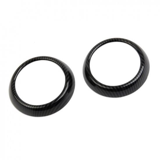 Carbon Fiber Style Central Sides Air Vents Trim Cover For Chevrolet Colorado