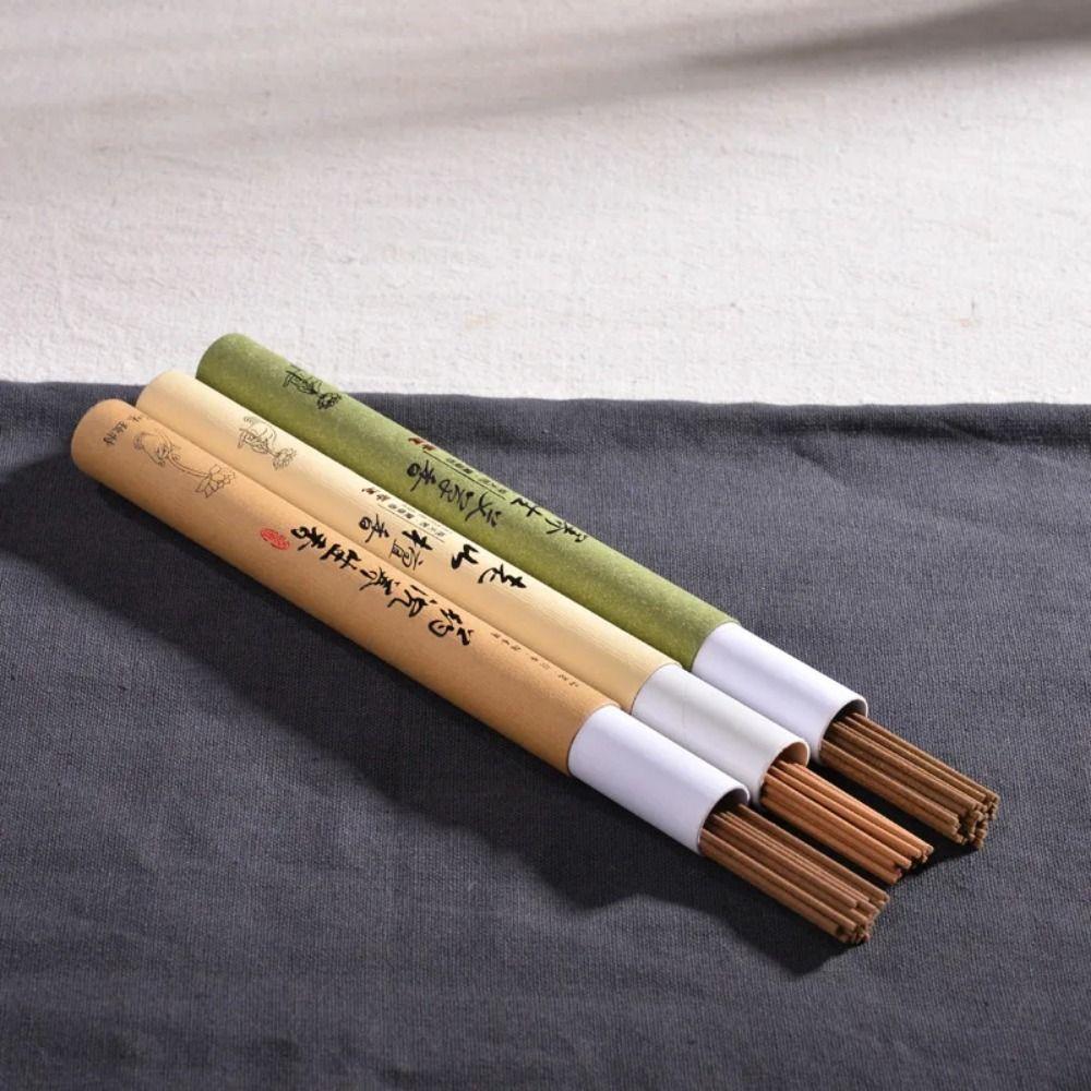 1/2Box Sandalwood Mugwort Scent Refreshing Scent Tranquilize Mind Household Joss-stick