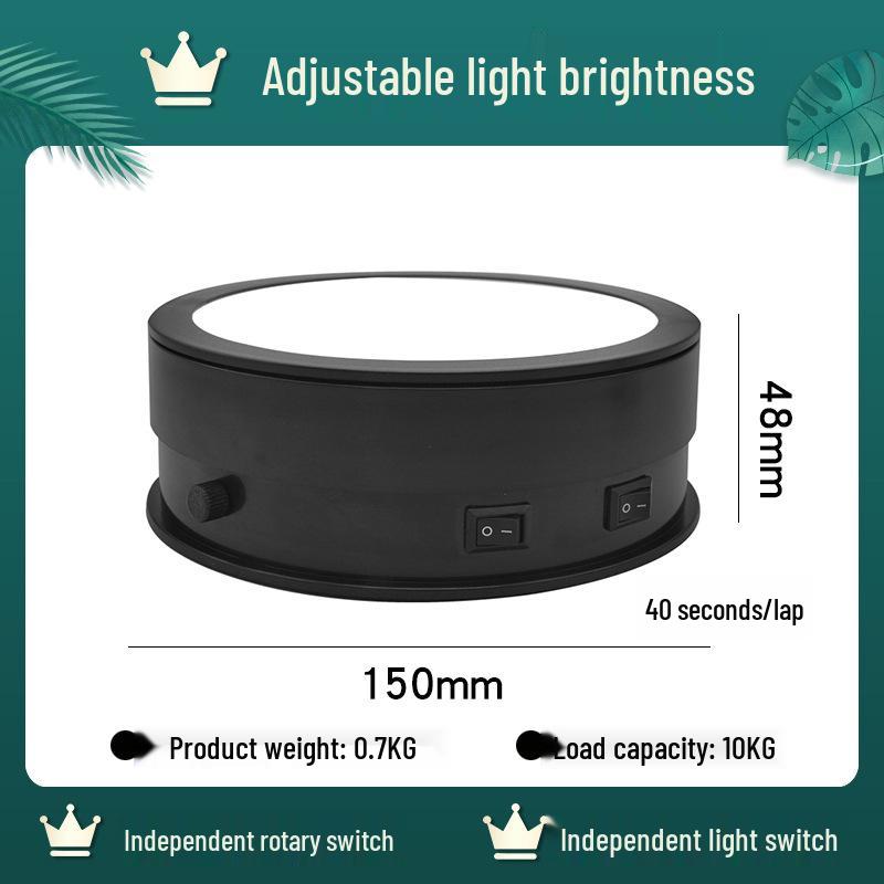 

15cm Luminous Electric Rotating Display Stand for Video and Live Broadcasts