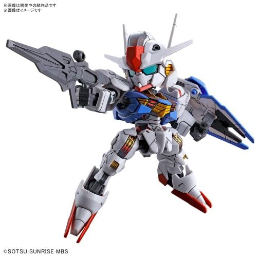 SD Gundam EX Standard Mobile Suit Gundam Witch of Mercury Gundam Aerial Color-coded Plastic Model
