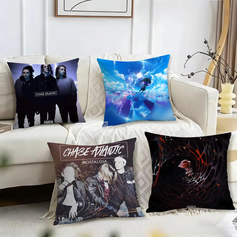 Band C-Chase Atlantic Cushion Cover Reversible Plush Pillow Cover – For car, sofa, bedroom, perfect as a gift.