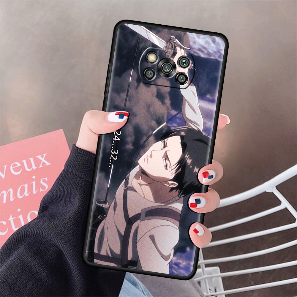 

Чехол для Xiaomi Mi Poco X3 NFC X4 Pro F3 F4 GT M4 M3 F1 C40 11 Lite 11T, мягкий силиконовый чехол для телефона, чехол для телефона Attack On Titan Shell Poco C40