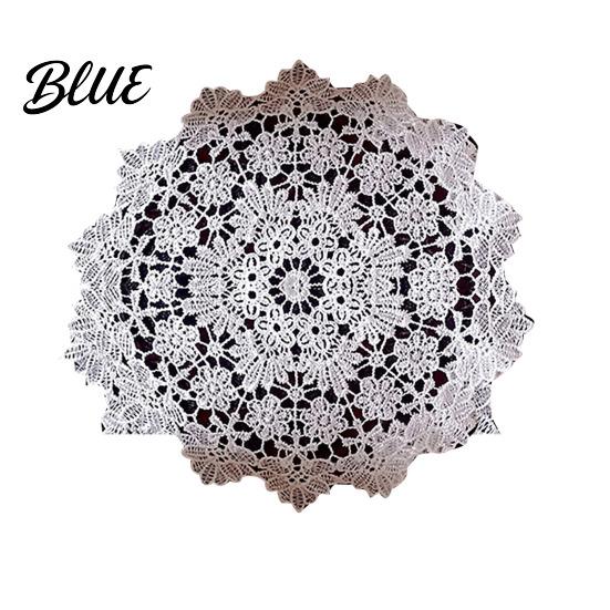 White Lace Coaster Heat Insulation Drink Decorative Floral Retro Vintage Round Table Coasters Mat Protects