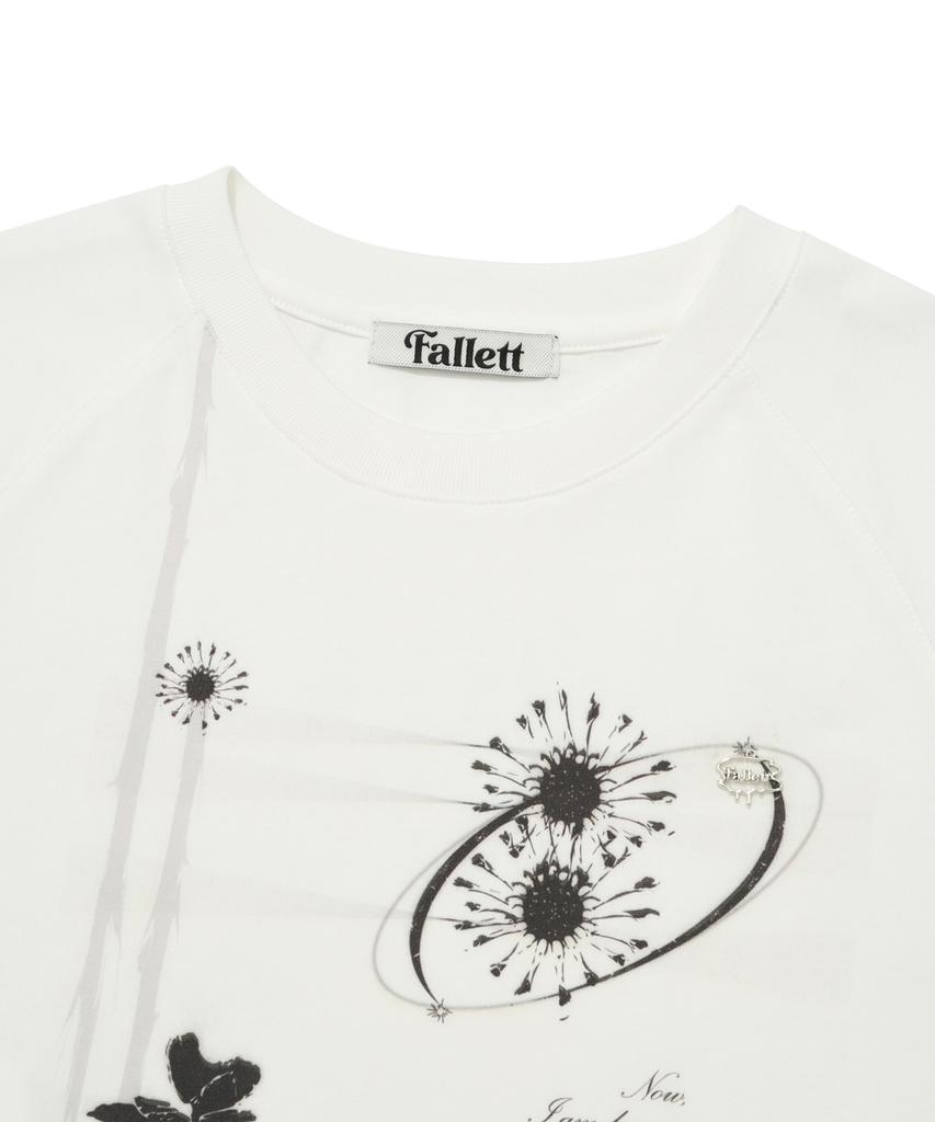 FALLETT Botanical Short Sleeve T-Shirt White