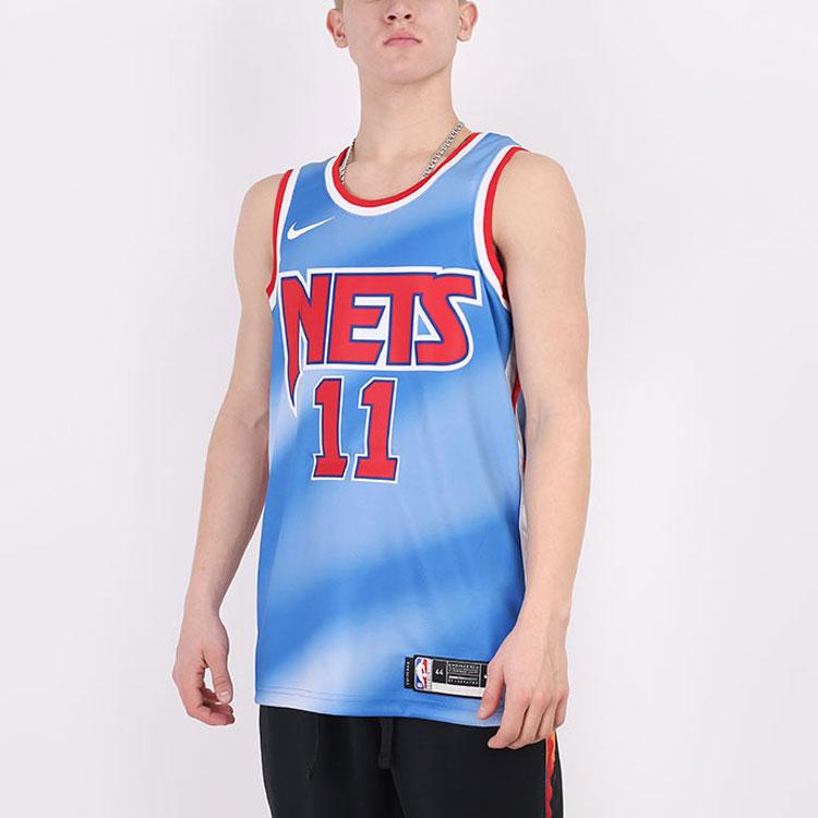 Nike NBA Classic Straight-Fit Basketball Jersey, Kyrie Irving #11, Fan Edition Men Tops Blue CQ4253-403