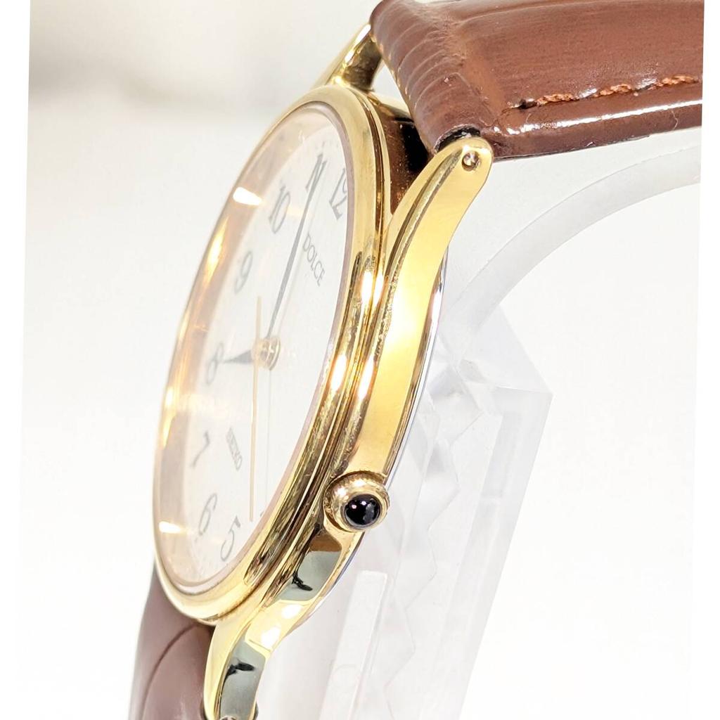 SEIKO DOLCE Battery and Strap Working Men's Watch, Replaced, Condition, D-11