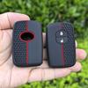 2Button Silicone Car Key Case Cover For Toyota Camry Crown Majesta Highlander Land Cruiser Prado Kluger Mark X Subaru Foreste XV