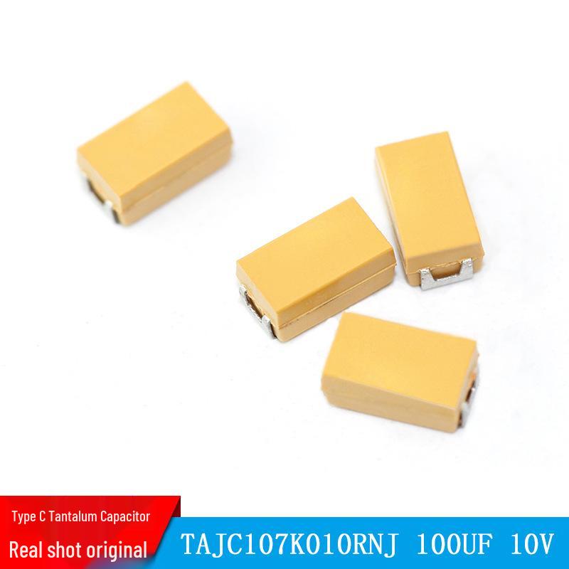 6232 SMD Tantalum Capacitor Type C: 3.3uf to 100uf, 10% Tolerance, Original, In Stock