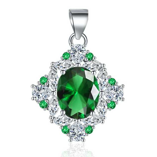 Sace Gems Collier pendentif classique de luxe en Zircon pour femmes, bijoux, cadeau de fête de promesse de mariage