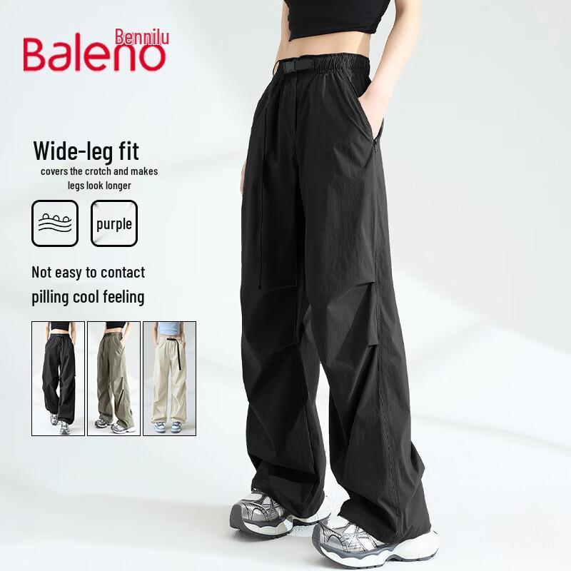 Baleno Women's UPF50+ Cooling Wide-Leg Cargo Pants