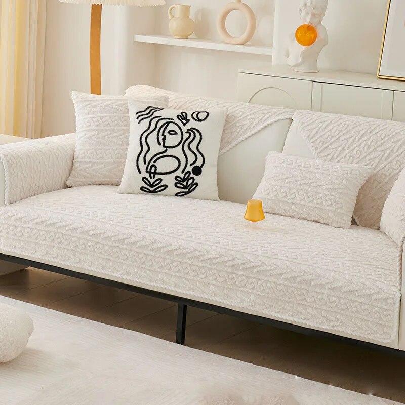 

Зимний теплый чехол для дивана, фланелевая подушка для дивана, полотенце, противоскользящий ковер для декора гостиной, съемные чехлы для диванов, домашний текстиль 70X70cm