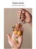 Creative Deer Gourd Car Pendant - New Chinese Style Hanging Ornament for Car Interiors