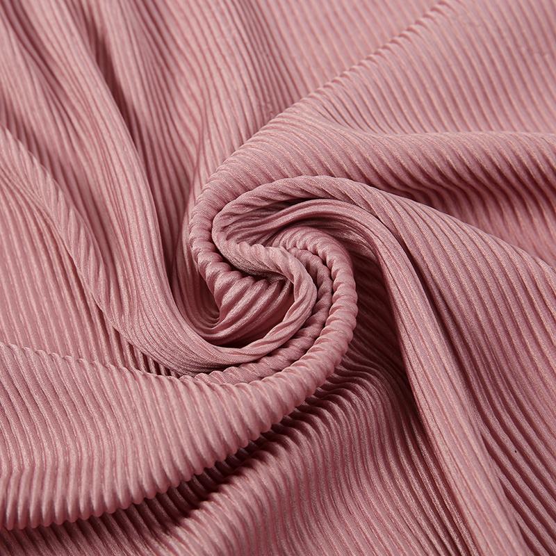 Maldives  Muslim Pleated Square Scarf Matt Silk Plain Hijab Women Crinkle Satin Headscarf Premium Soft Wrinkle Scarves