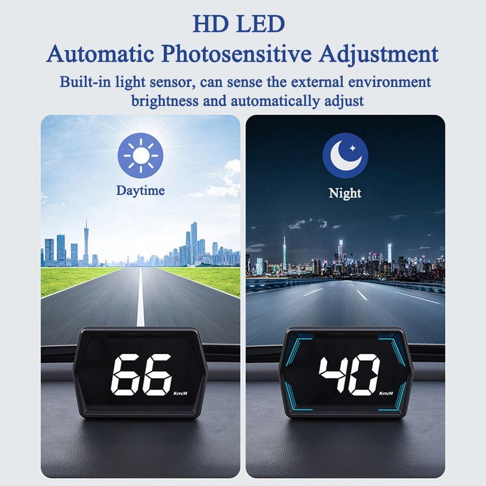 HUD HUD Car Head Up Display Plastic Windshield Projector GPS Car Digital Speedometer  Car Digital