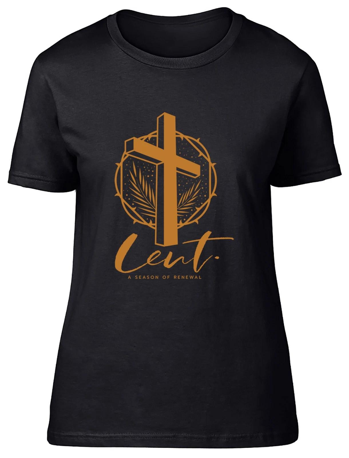 Lent The Season of Renewal Womens T-Shirt Ladies Gift Tee S