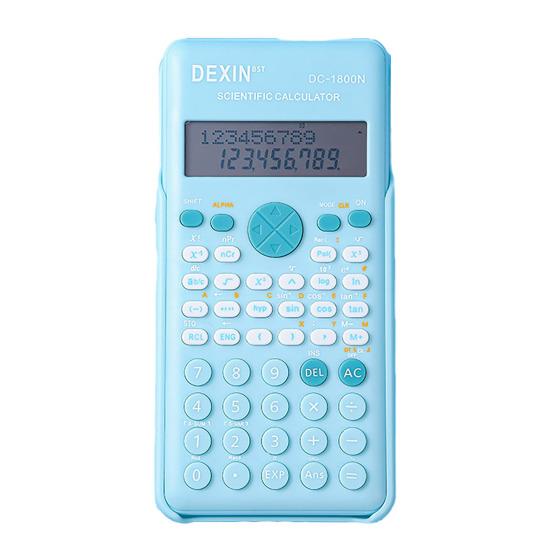 Standard Student Calculator Dual Button Power Desktop Calculator with Large LCD Display Automatic Sleep Pocket Calculator