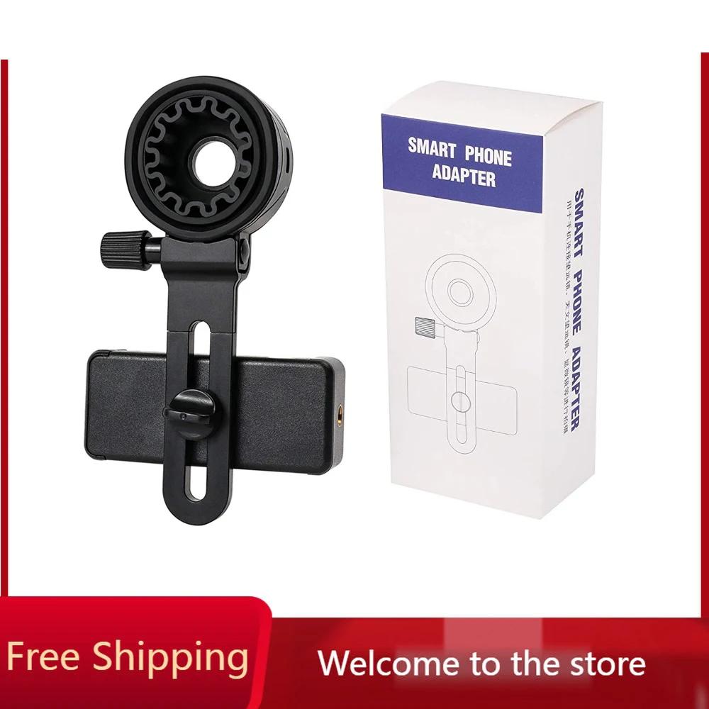 Upgrade Universal Cell Phone Adapter Bracket Clip Mount Soft Rubber Material For Binocular Monocular Spotting Scope Telescope
