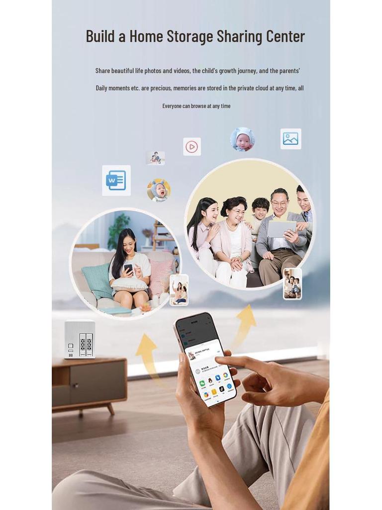 Two-Bay NAS Home Cloud Storage Server with Mobile Expansion