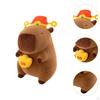 Capybara Plush Doll Accompany Toy Collectible Stuffed Animal Lovely for Girls Girlfriend