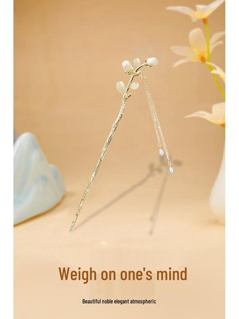 Modern Chinese-Style Tassel Hairpin - Elegant Women's Hair Accessory