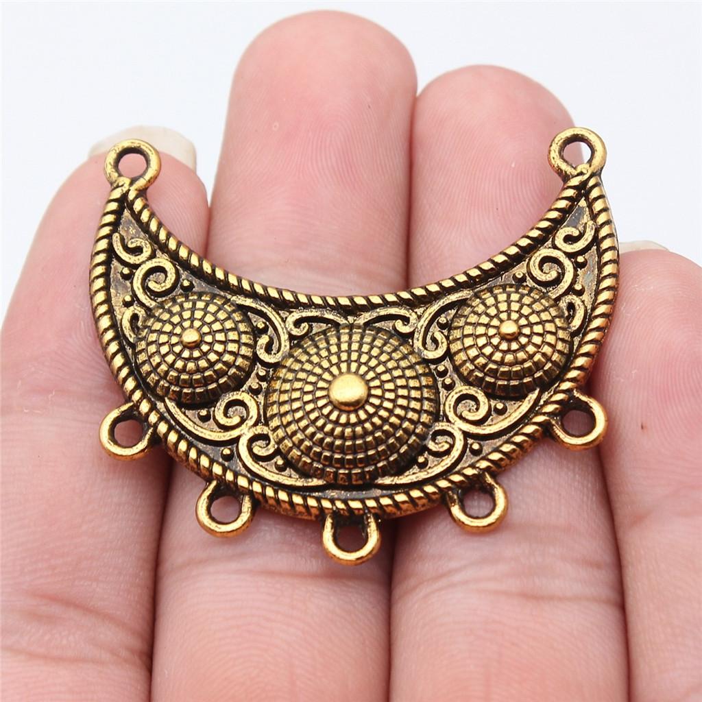 Accessories Parts Curved Necklace Connector Minimalist Jewelry Components QA013