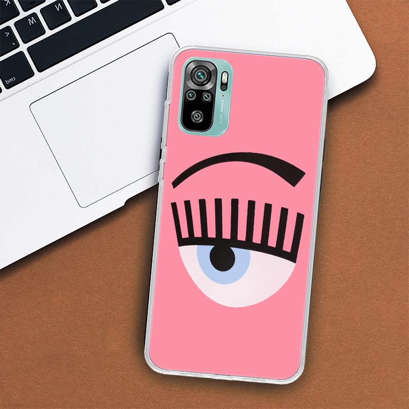 Ferragnies Eyes Chiara Phone Case For Xiaomi Redmi Note 12 10 10S 9 9S 9T 8 8T 11T 11S 11E 11 Pro Plus 7 5 5G Coque Cover