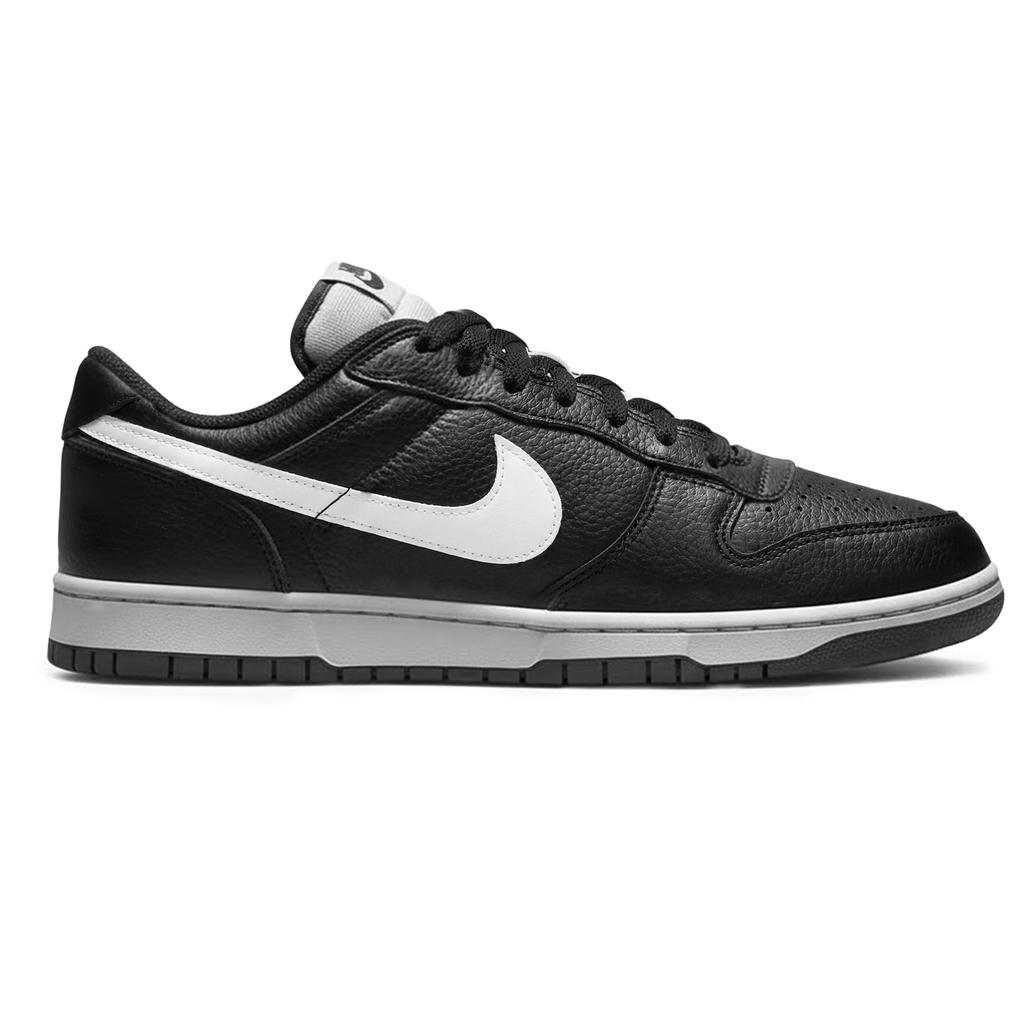Nike Dunk Brandy Abrasion Resistant Slip Resistant Low top Skateboard Shoes Men's Black White 355152-017(Team210-C)