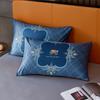 Cool Summer Washed Ice Silk Brushed Thick Pillowcase (48x74cm 2pcs) Pillowcase Single Adult Pillowcase
