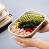 Deshangyuan 700ml Sugarcane Pulp Disposable Meal Boxes with Lids, 50-Pack