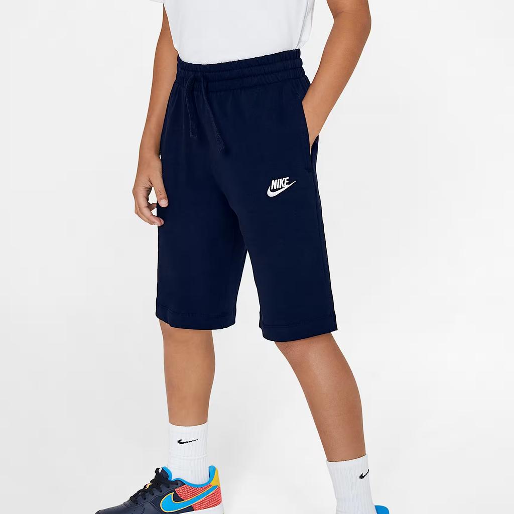 Nike Sportswear Solid Logo Straight Leg Kids Shorts Kids Shorts Space-Blue 805450-478