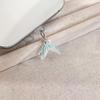 Mermaid Tail Anti-Dust Plug, Elegant Pearl Accent, for IPhone & Type-C Devices, with Protective Cap Accessory