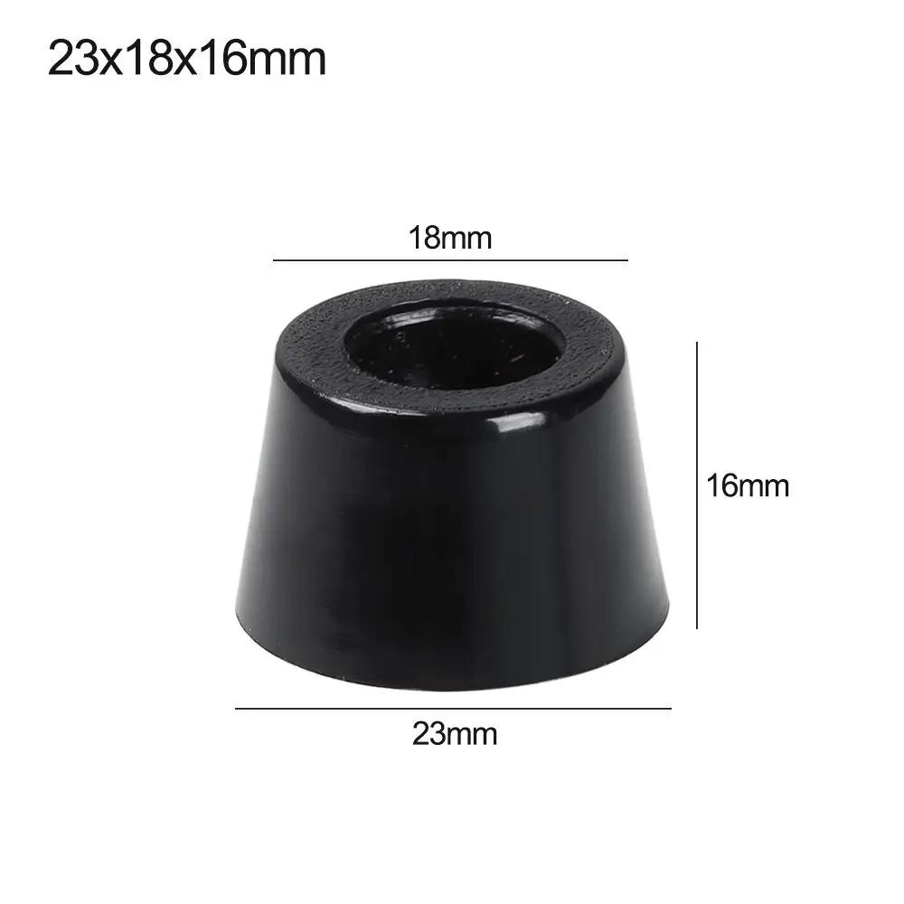 10pcs Anti Slip Furniture Legs Feet Black Speaker Cabinet Bed Table Box Conical Shock Pad Floor Protector Furniture Parts