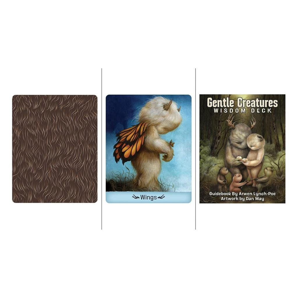 Kancharo 48-Card Oracle Tarot Card Set [Gentle Creatures Wisdom Deck] Includes a Japanese Oracle Card Basic Instruction Manual and Pouch (Authentic)