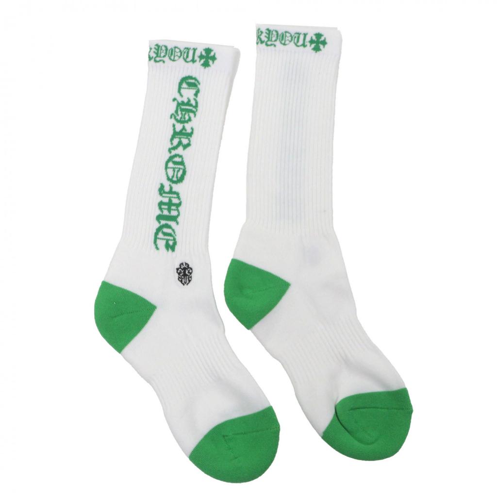 Makelloses CHROME HEARTS SOCKS-U-SPORT Dagger Bestickt 3-Paar-Set weiß Herren S Gebraucht