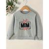 Cute Printed Pattern Simple Sweet Beauty Baby Spring Thin Round Neck Hoodie