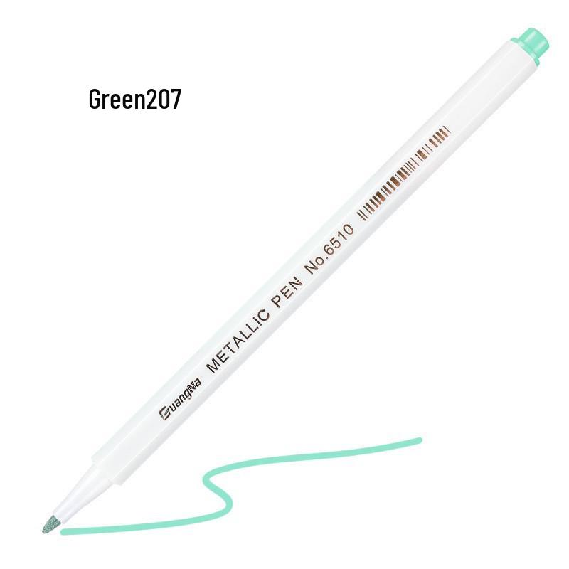 Guangna 6510 Metallic Signature Pen - Hard Tip Watercolor & Outline Pen for Drawing & Design