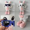 Jucării de pluș Noi Boppin Bunny Sahur Anime Steal A Brainrot Iepure Roz Alb Păpușă de pluș Periferice Anime Drăguțe Jucărie Cadou de Ziua de Naștere