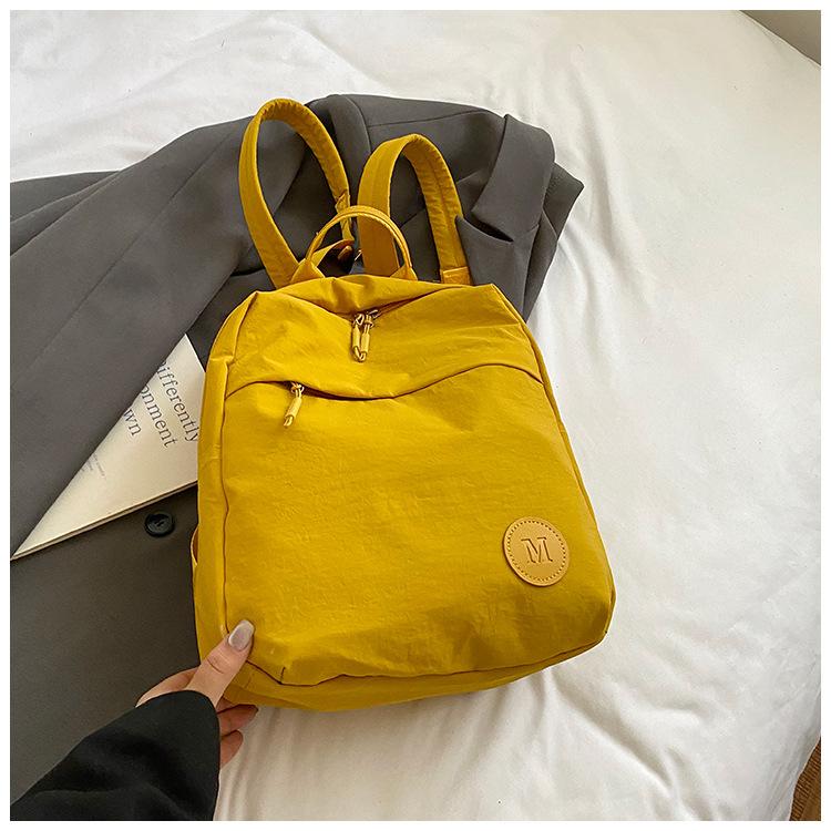 Large capacity bag new simple casual versatile backpack female college student schoolbag lightweight travel backpack