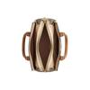 Coach Darcie 26 Logo Colorblock Coated Canvas and Leather Shoulder Crossbody Tote Medium Women's Khaki
