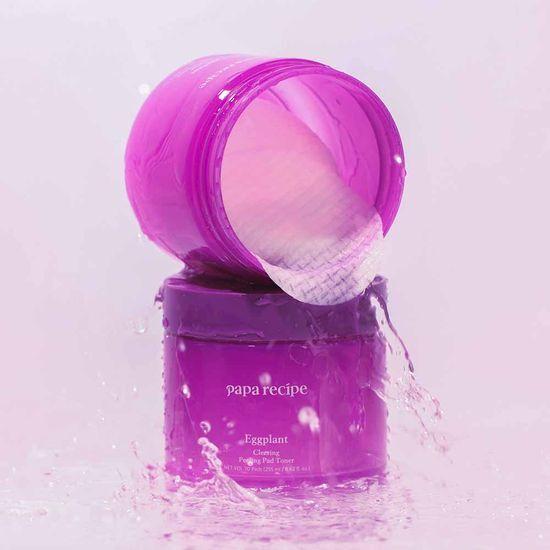 Papa Recipe Eggplant Clearing Moisture Exfoliating Peeling Pad Toner 70 Sheets